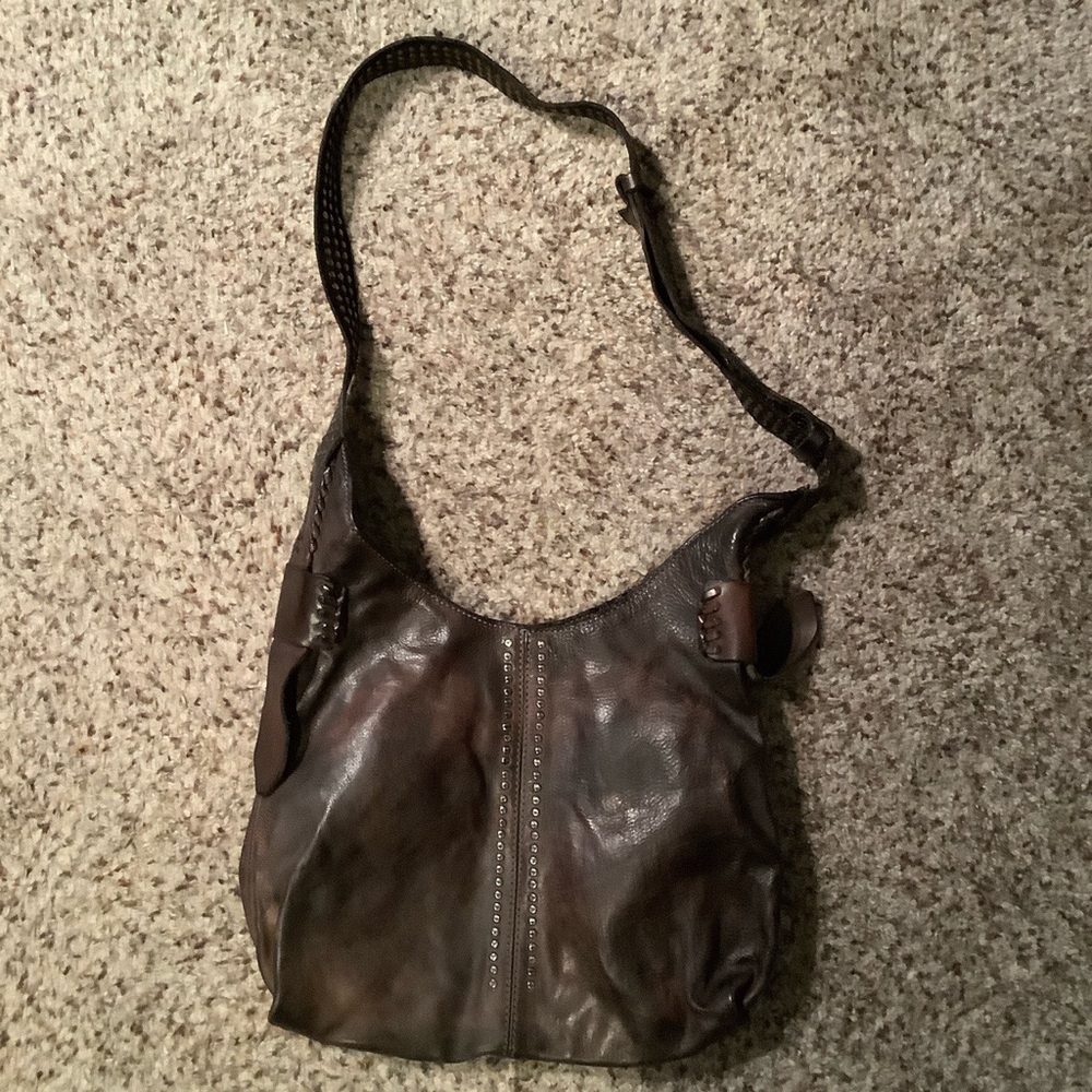 Frye Dark Brown Leather Crossbody